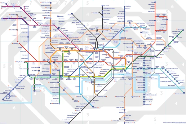 The London tube map