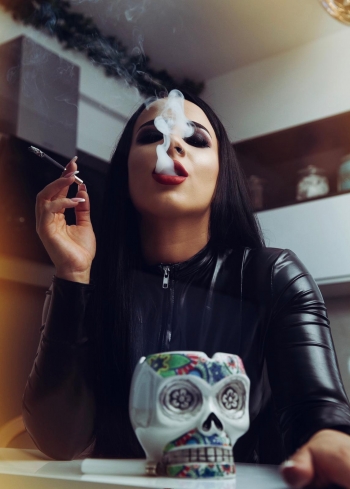 If she can do that to a cigarette imagine what she could do to your cock