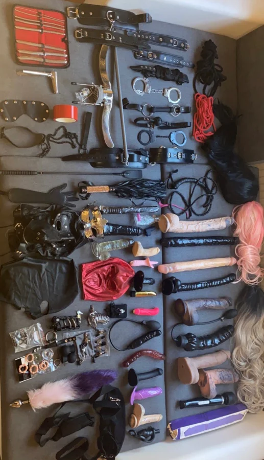 Mistress Laylas selections of naughty toys 