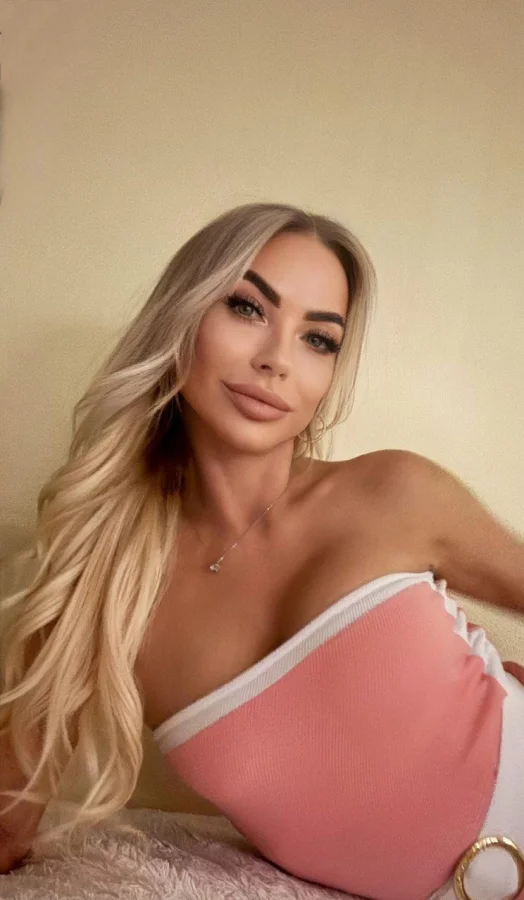 London escort Peaches wearing a crop top 