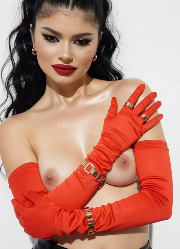 Daiva showing off her perk little boobs 