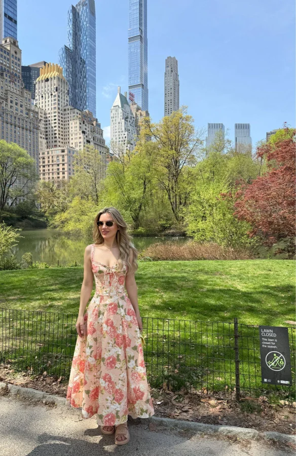 VIP London escort Erika wearing a sun dress 