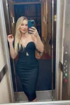 A selfie of a blonde London escort named Cloudy